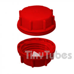 Tampa com Válvula Desgasificadora D61 Vermelho