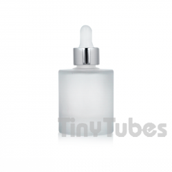 Frasco cilíndrica Lucia 30ml Frosted (Base Dupla)