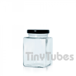 Boião Vidro Transparente CUBIC 150ml