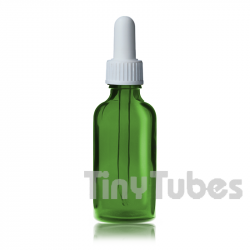 Garrafa de vidro verde maçã de 50 ml