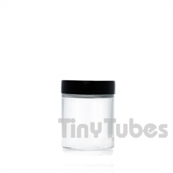 Frasco de vidro transparente de 180ml