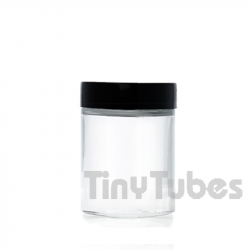 Frasco de vidro transparente de 300ml