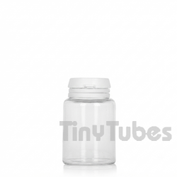 Frasco para Comprimidos de Vidrio 20ml Transparente