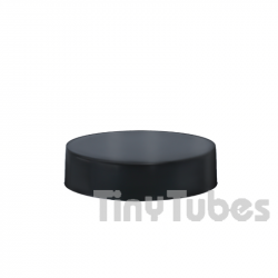 Tampa Matte Preto para Boião Vidro 100ml